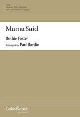 Mama Said SATB choral sheet music cover